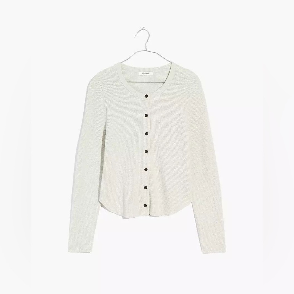 Madewell Halstead Cardigan Sweater in form grey - S